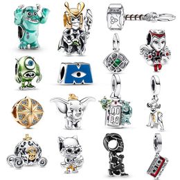 Charms Cartoon Charm Pumpkin Car Bead Fit Original Bracelets For Women Jewellery Pendant Witches Gift Diy 231208