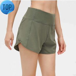 L-189 loose yoga shorts with Zipper pocket quick dry gym sports pants 2021 high quality new style summer hot