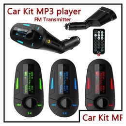 Car Audio 3 Colours Kit Mp3 Player Wireless Fm Transmitter Radio Transmiter With Usb Sd Mmcadd Remote Control Dhs Drop Delivery Mobil Dhtxl