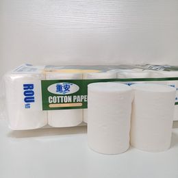 Rollpapier Haushalt Sanitärservietten erschwingliche Verpackung Coreless großes Rollpapier