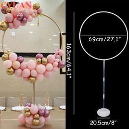 163cm Circle Arch Frame Balloon Stand Holder Wedding Background Decor Balloons Garland Birthday Party Decorations Baby Shower2548