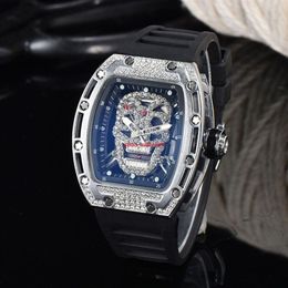 Fashion personality transparent sport retro gear machine quartz watch alloy diamond rubber band quartz watchES342T