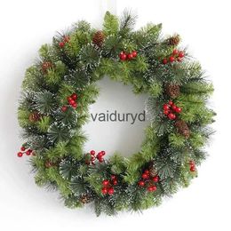 Christmas Decorations Wreaths Door Hanging Rattan Farm House Layout Garland for Home Party Decor New Year 2023 vaiduryd