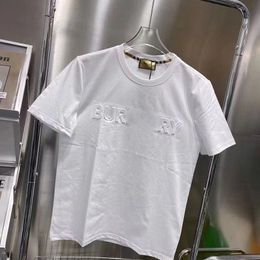 Brand Mens T-shirt Casual Mens T-shirt Womens T-shirt Alphabet 3D Stereoscopic Print Short sleeve Best-selling luxury mens hip hop clothing Asian size