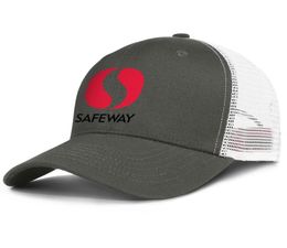 Safeway Inc mens and womens adjustable trucker meshcap fitted blank team trendy baseballhats Supermarket chains America Flag safe2781465