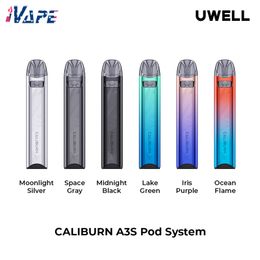 Uwell Caliburn A3S Pod System Kit 520mAh 16W Max Output with 2ml A3S Pod Cartridge 0.8/1.0ohm Side Filling Draw-activated Design