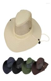 Wide Brim Hats Sun Breathable Hat Summer Outdoor Activity Mesh Bucket Cap UV Protection For Camping Fishing Safari Hiking Eger224966396