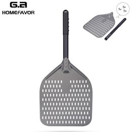 New Pizza Peel Aluminium Pizza Shovel With Long Handle Custom Pizza Paddle Factory Pastry Baking Accessories 201023237J