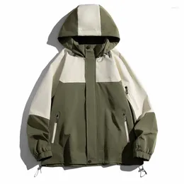 Men's Jackets Autumn And Winter Hooded Casual Zipper Jacket Outdoor Sports Coat Windbreaker For Men Waterproof Wear Resistant