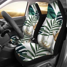 Car Seat Covers Leaf Plant Pattern Cover Fits Most Interior Accessories Set Of 2 Universal Front