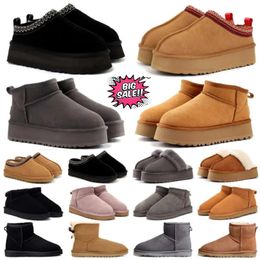 australia designer boots woman uggsboot tasman slippers tazz moon pink australie taz womens uggliss boots fluffy fuzzy taz snow boot platform loafers luxury shoes