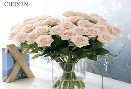 25pcslot New Artificial Flowers Rose Peony Flower Home Decoration Wedding Bridal Bouquet Flower High Quality 9 Colors2965246