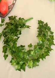 Urijk 95cm Plastic Artificial Plants Flowers Green Leaves Christmas Decorations For Home Wedding Decor Fake Flowers String DIY1166952