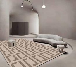 Living Room Carpet Luxury Modern Grey Black Geometric Rug For Bedroom Sofa Coffee Table Floor Kitchen Mat House Decoration Rugs9171848