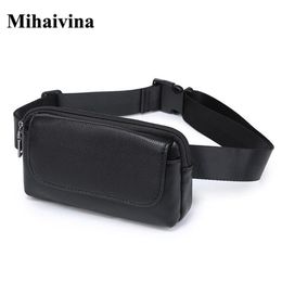 Whole Fashion Women Waist Bag Black Ladies PU Leather Belt Travel Packs Pouch Phone Small bags Mihaivina 211006315J