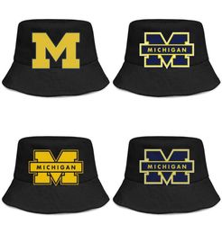 Michigan Wolverines football logo for men and women buckethat custom cute bucket baseballcap Mesh Logo8323874