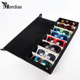 8 Grids Storage Display Grid Case Box for Eyeglass Sunglass Glasses Jewellery Showing With Rack Cove 48 5x18x6CM 2109142111