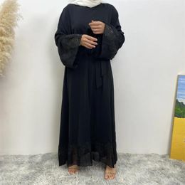 Ethnic Clothing Muslim Long Dresses Dubai Kimono Abaya For Women Embroidery Turkey Modest Robe Arab Islam Hijab Maxi Dress Moroccan Caftan