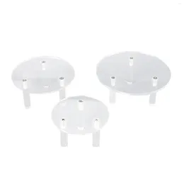 Storage Bags Round Acrylic Jewellery Display Stand Set Easy To Instal For Rings Earrings