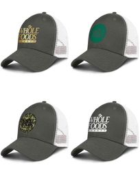 Men039s Whole Foods Market Flash gold Mesh Hats Womens Adjustable Ventilation Snapback Healthy organic Camouflage6539046