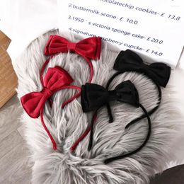 Hair Accessories Double Layer Bow Non-slip Korean Princess Hoop Children Band Velvet Sweet Decoration