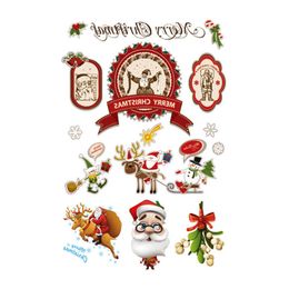 Makeup Tattoo Big picture Sticker Santa waterproof children cartoon face sticker