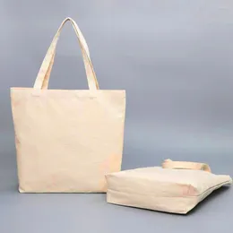 Shopping Bags Women Men Handbags Canvas Tote Reusable Cotton Grocery Bag DIY Blank Eco Shoulder For