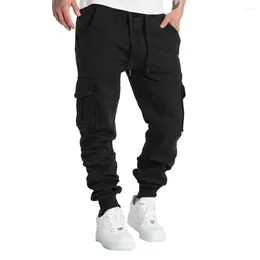 Men's Pants Stylish Comfy Fashion Trousers Cargo Sweatpants Mens Solid Colour Casual Fleece Pocket Vacation