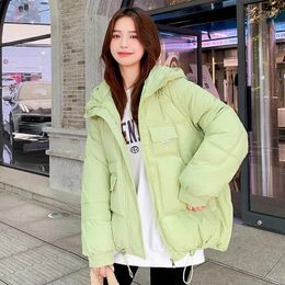 Women's Trench Coats 2023 Winter Down Jacket Women Hooded Coat Female Thick Cotton Padded Ladies Overcoat Plus Size Casual Loose Parka Mujer