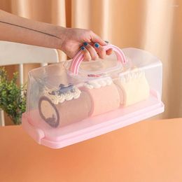 Storage Bottles Bread Containers With Lids Loaf Bakery Boxes Plastic Cakes Stand Keeper