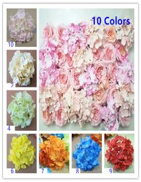 18CM708quot Artificial Hydrangea Decorative Silk Flower Head For Wedding Wall ArchDIY Hair Flower Home Decoration accessory pr5536131