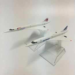 Aircraft Modle JASON TUTU 16CM Concorde airplane model aircraft Diecast Model Metal 1 400 airplane Air bus A380 toy Gift collection 231208