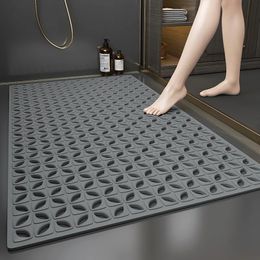 Carpets Bathroom Anti Slip Bath Mat Fall Floor Household Toilet Shower Foot Hollow Waterproof 231211