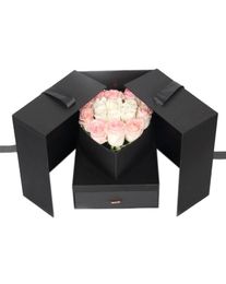 Flower Gift Box Cube Shape Gift Box Innovative Anniversary Birthday Wedding Valentines Day Surprise2831167