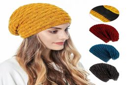 BeanieSkull Caps Winter Hats For Women Men Fleece Lined Warm Bomber And Woollen Yarn Knitted Hat Cap Ladies Skullies Beanies Acces7583816