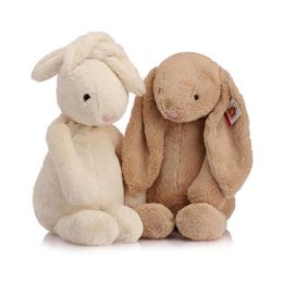 Stuffed Plush Animals Cartoon Rabbit Doll Soft Toys Cute Long Ears Bunny Appease Toy For Kids Animal Slee Babies Q0727 Drop Deliver Ot0Bu