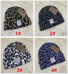 Designer Beanie Brand Caps For Women Men Winter Knitted Leopard Hats Unisex Ladies Warm Gorras Tie Dye Knit Beanies8270034