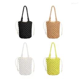 Evening Bags Ladies Tote Bag Women Hollow Shoulder Summer Beach-Bag Girl Fishnet Handbags