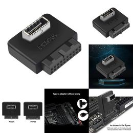 New USB3.0 19/20P To TYPE-E Front Panel Adapter Max Transmission Speed 10Gbps Conversion Plug TYPE-C Insert Port for Mainboard