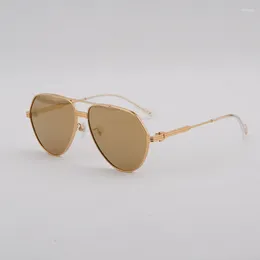 Sunglasses High Quality Double Bridge Vintage For Men Women Fashion Driving Travel Sun Glasses Design Shades UV400
