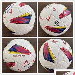 Balls New La Liga League 2023 2024 Soccer Ball Size 5 High-Grade Nice Match Premer 23 24 Football Ship The Without Air Drop Delivery S Dhpgs