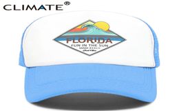 Florida Trucker Cap Hat Miami Seaside Beach Mesh Cap Vacation Sandbeach Sea Wave Surfing Hat Cap for Men Women Youth6177280