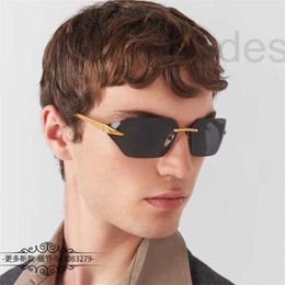 Sunglasses Designer Brand p Family Unframed Irregular Fashionable Men's Trendy Instagram Popular Same Style Personalized Women's Spra55 L6ME