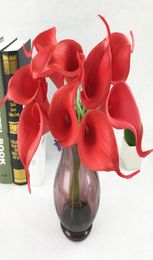 Simulation Calla Lily Artificial Flower PU Real Home Decoration Flowers Wedding Party Mother039s Day Bouquet Flowers7209468