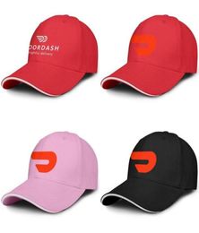 Unisex Red DoorDash Logo Fashion Baseball Sandwich Hat baseball Classic Truck driver Cap Delightful Delivery White Doordash 3D eff8473641