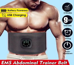 Intelligent EMS Fitness Trainer Belt LED Display Electrical Stimulator Abdominal Muscle Sticker Training Device Home Gyma8145416