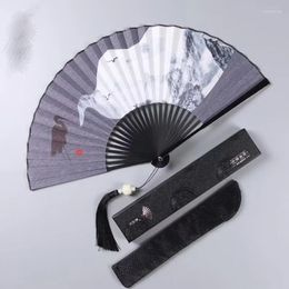 Decorative Figurines Portable Folding Fan For Men And Women Outdoor Travel Special Home Daily Use Manual Exquisite Gift Box Friends Gifts