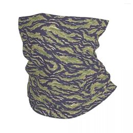 Berets Tiger Stripe Camouflage Bandana Neck Gaiter Military Camo Face Scarf Cycling For Men Women Adult Windproof