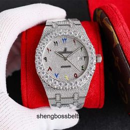 Luxury Wristwatches Mosang stone diamond watch customization can pass the tt of mens automatic mechanical movement waterproof watchT0N5W