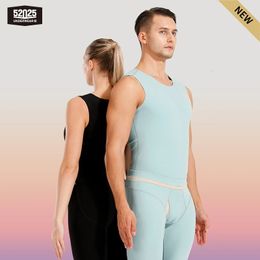 Men's Thermal Underwear 52025 Warm Thermal Sleeveless Vest Top Soft Fleece Winter Tank Top Thermal Top Invisible Vest Men Women Thermal Underwear Vest 231211